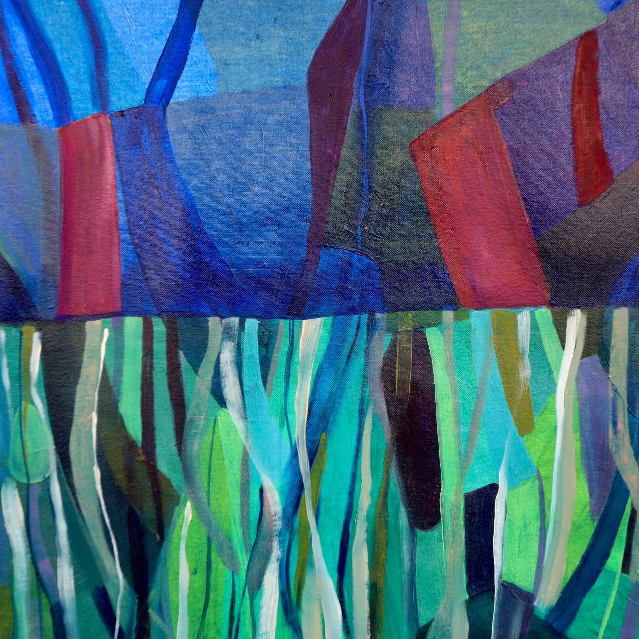 “See you Under" 96cm x 96cmcm (37.7”x37.7”)