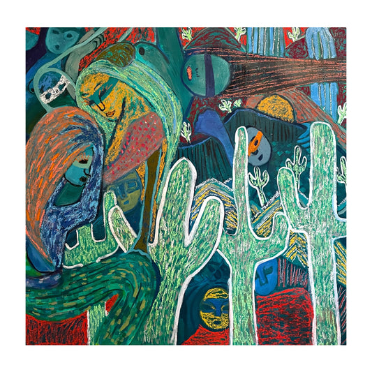 Half Awake, 92cm x 92cm