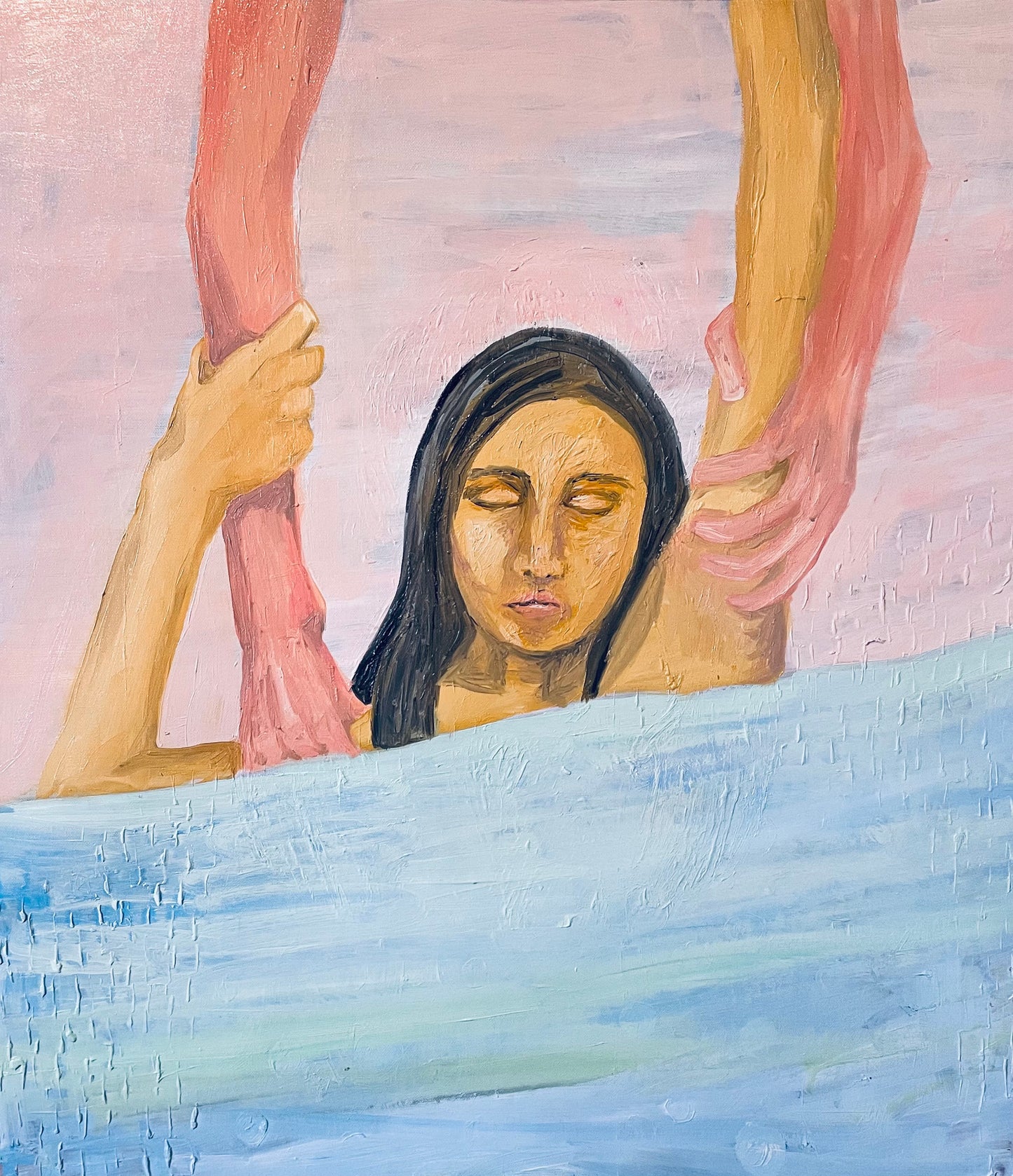 Hands On, 58cm x 61cm