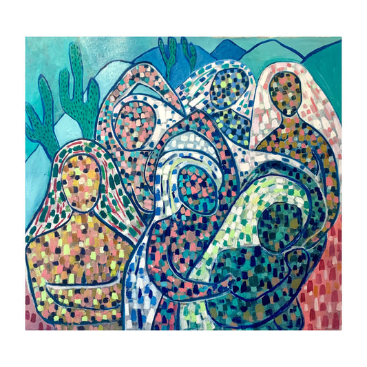 “Gathering” 82cm x 75cm
